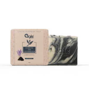 charcoal & lavender soap handmade